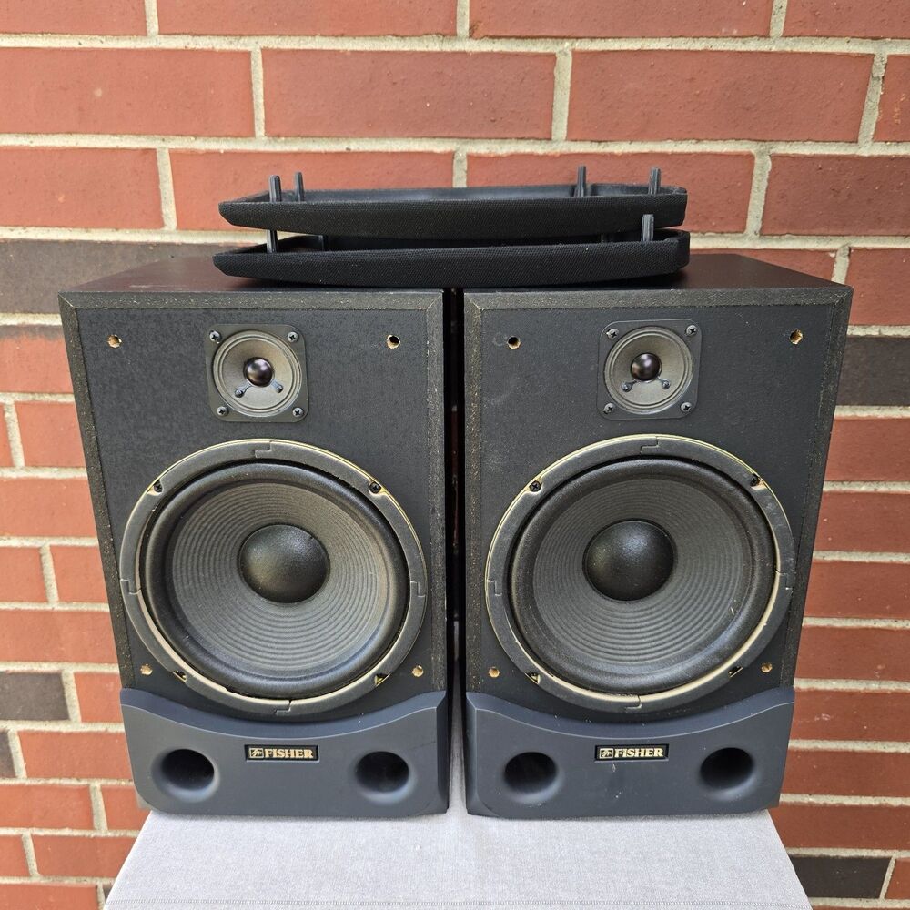 Pair Of Fisher ST-992 Bookshelf Speakers 100W 8ohms 8" USA Made